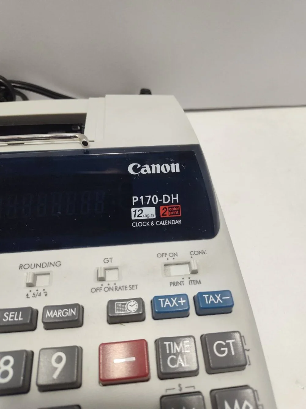 Canon P170-DH Working 12 Digit 10 Key Adding Business Machine Calculator Printer